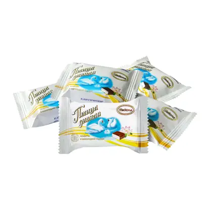Изображение товара Глазированные конфеты Птица дивная суфле и шоколадная глазурь 0.3 кг