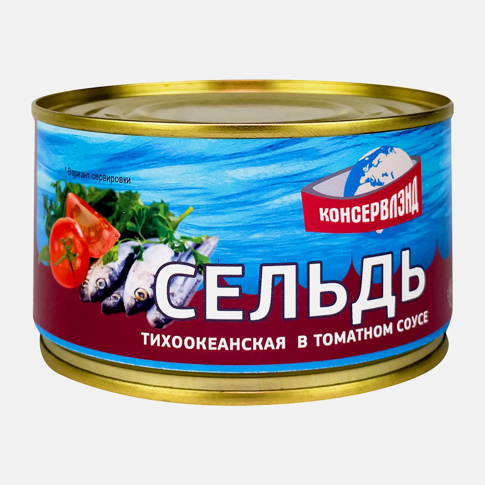 Сельдь Консервлэнд тихоокеанская в томатном соусе куски 240г