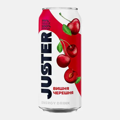 Энергетический напиток вишня-черешня Juster 450мл