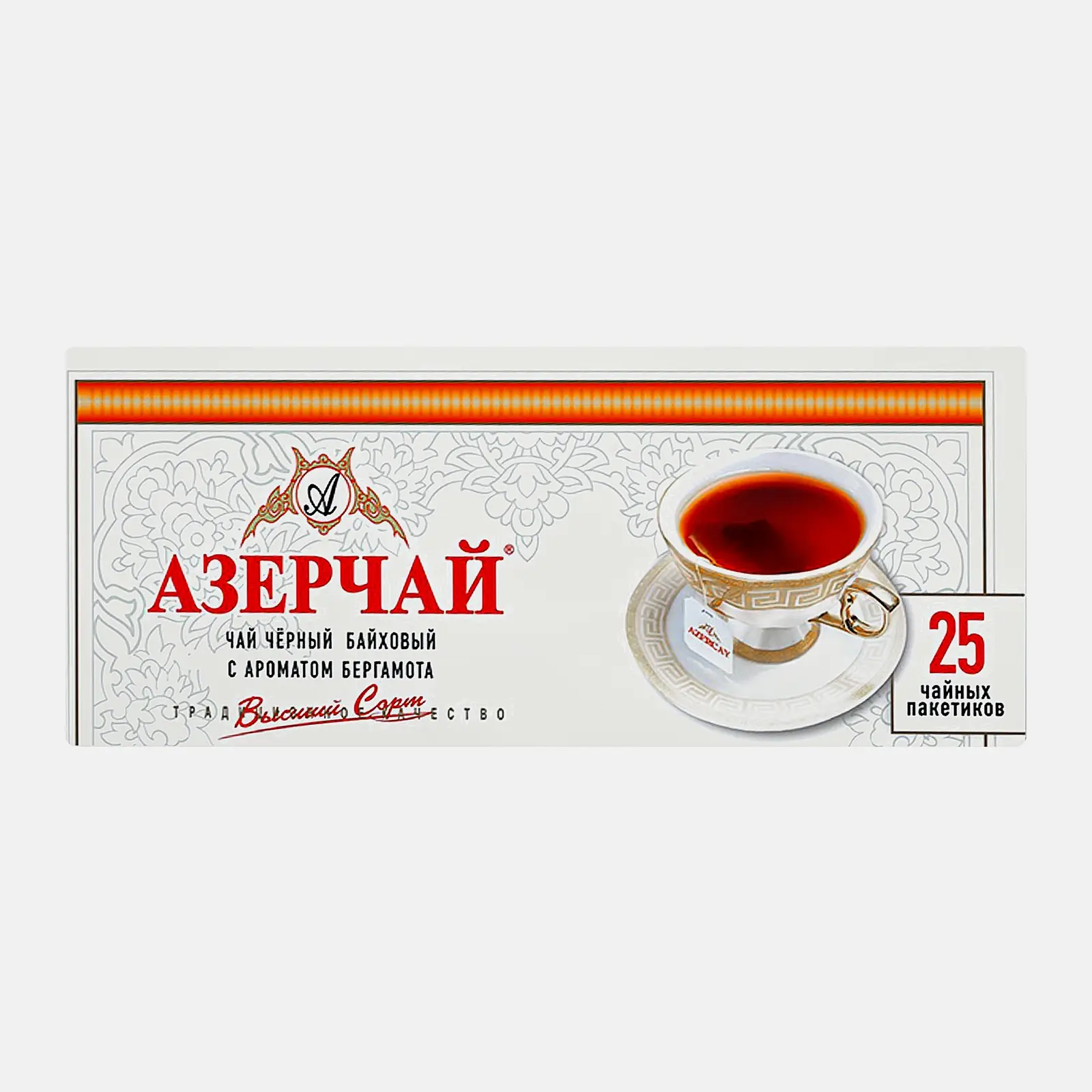 Изображение товара Чай черный Азерчай с ароматом бергамота 25 пакетов высшего сорта