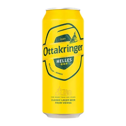 Светлое пиво Helles фильтрованное Ottakringer 5.2% 500мл