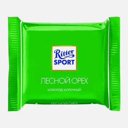 Шоколад молочный с обжаренным лесным орехом Ritter Sport 16.67г