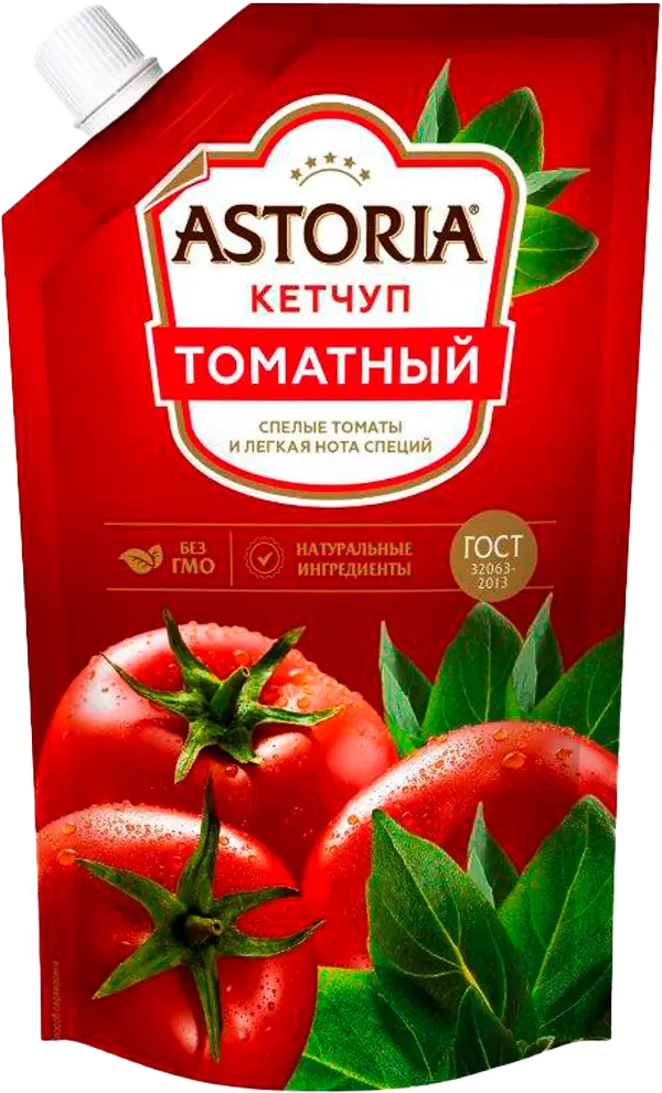 Изображение товара Кетчуп Astoria томатный 200 г натуральный соус для блюд и закусок