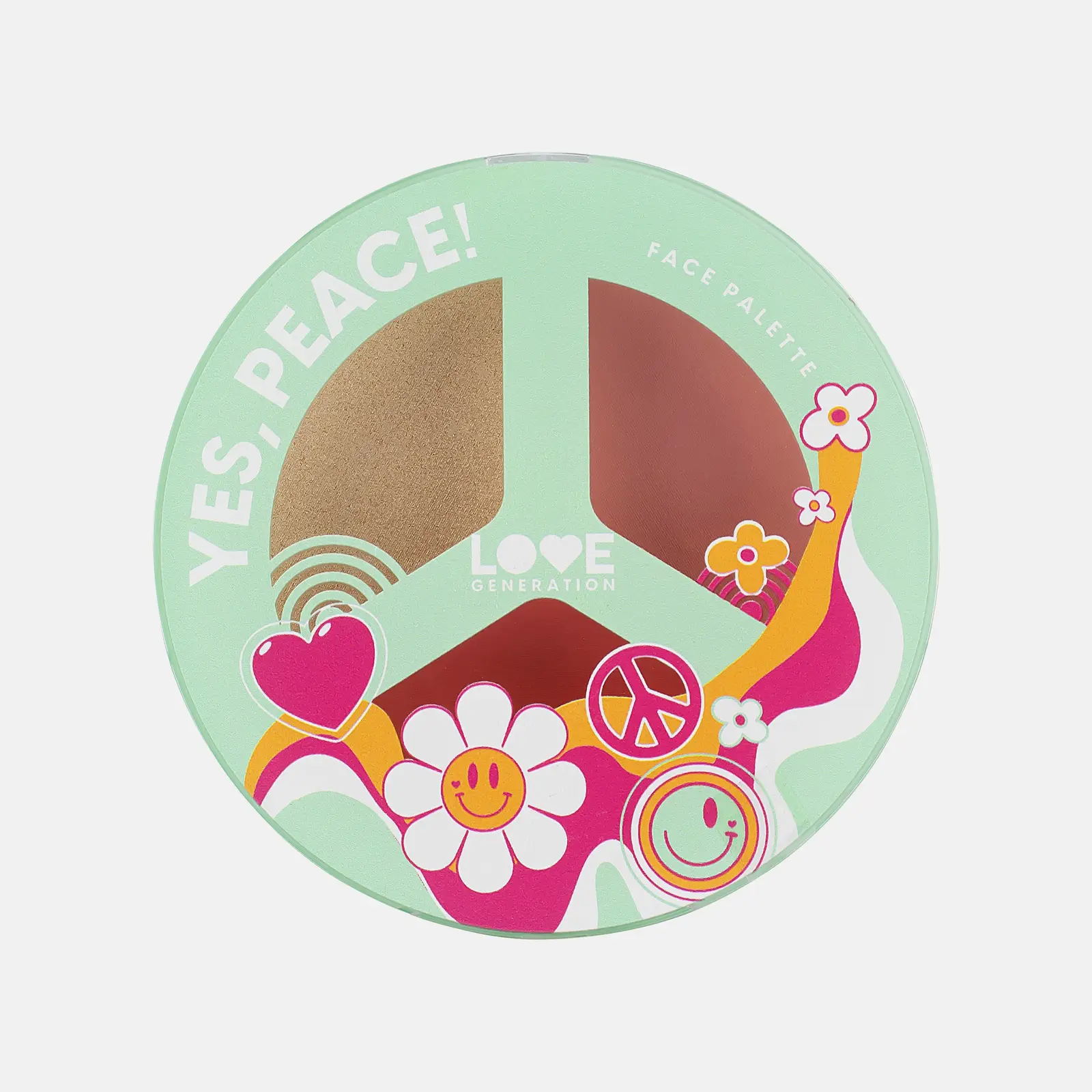 Палетка для лица тон 02 Love Generation Yes Peace! Палетка для лица тон 02 Love Generation Yes Peace!
