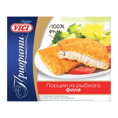 Изображение товара Порции из рыбного филе в панировке Vici 300г