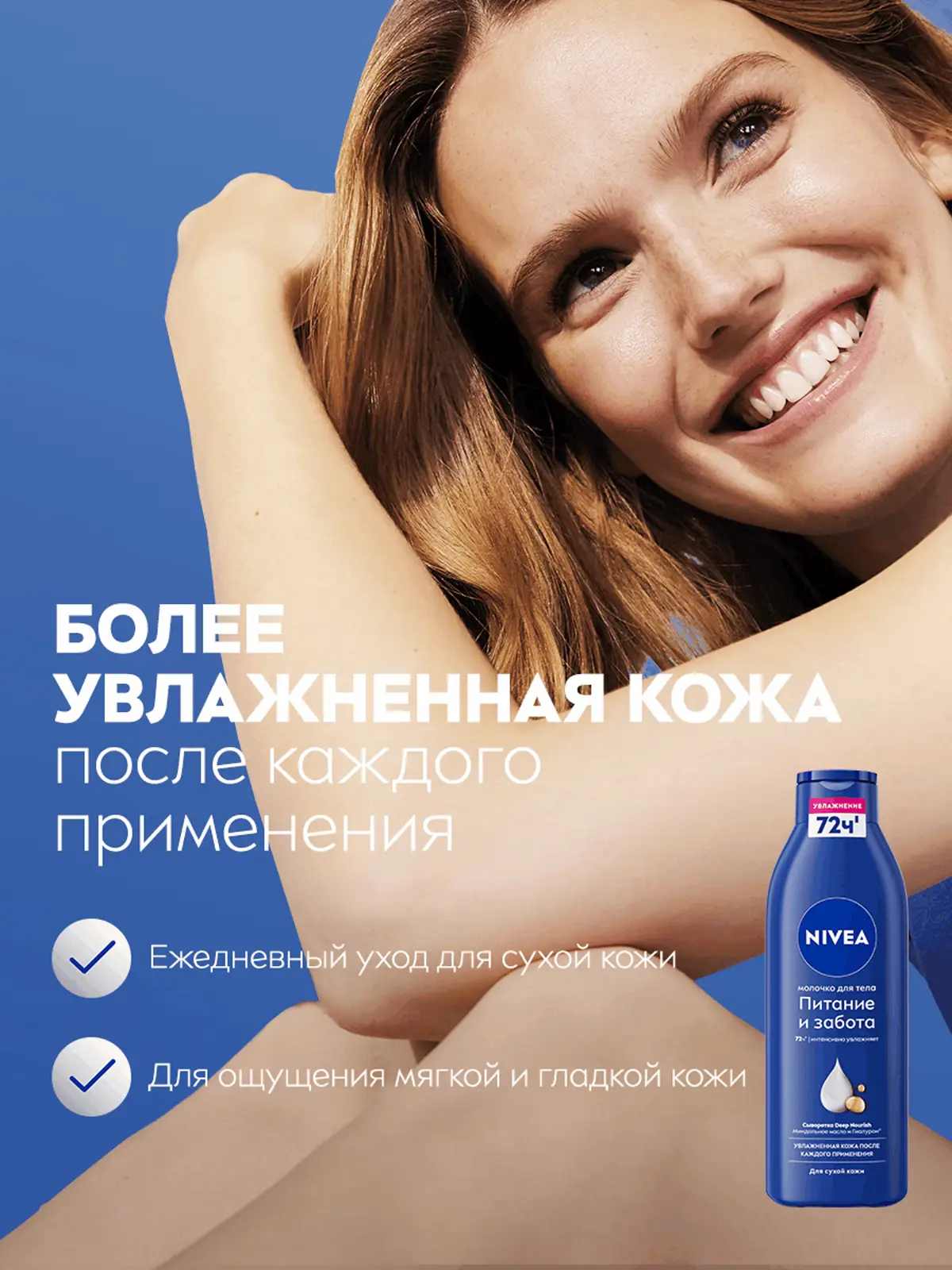 Молочко для тела NIVEA Питание и забота для сухой кожи 250мл