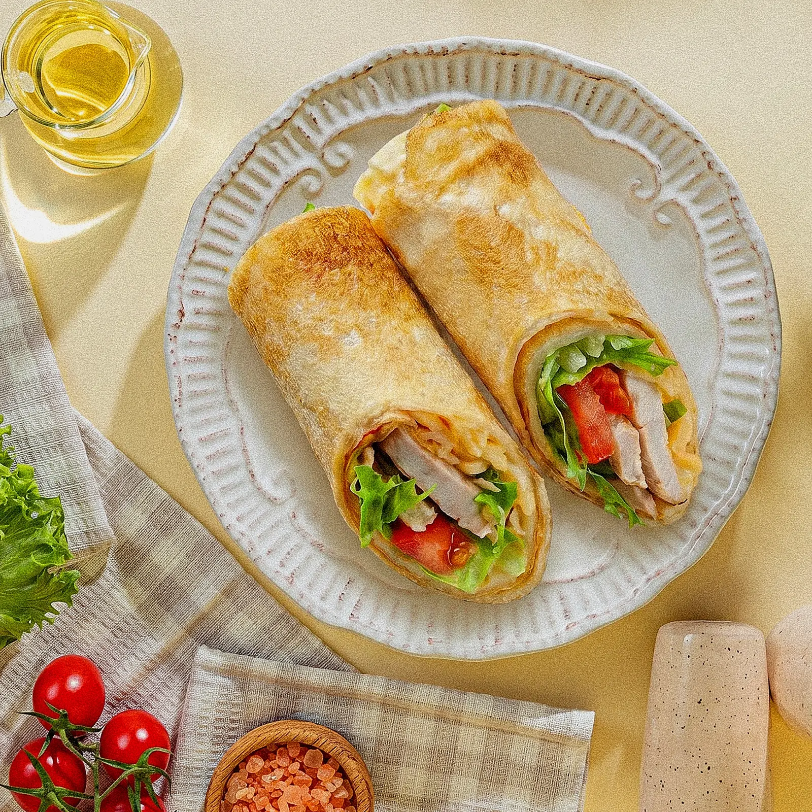 Блинчики Цезарь с курицей - фото 2