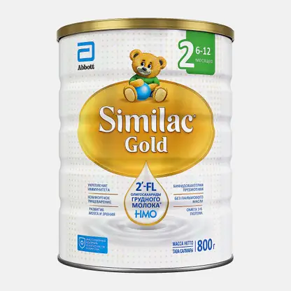 Сухая молочная смесь с 6 до 12 месяцев Similac Gold 2 800г