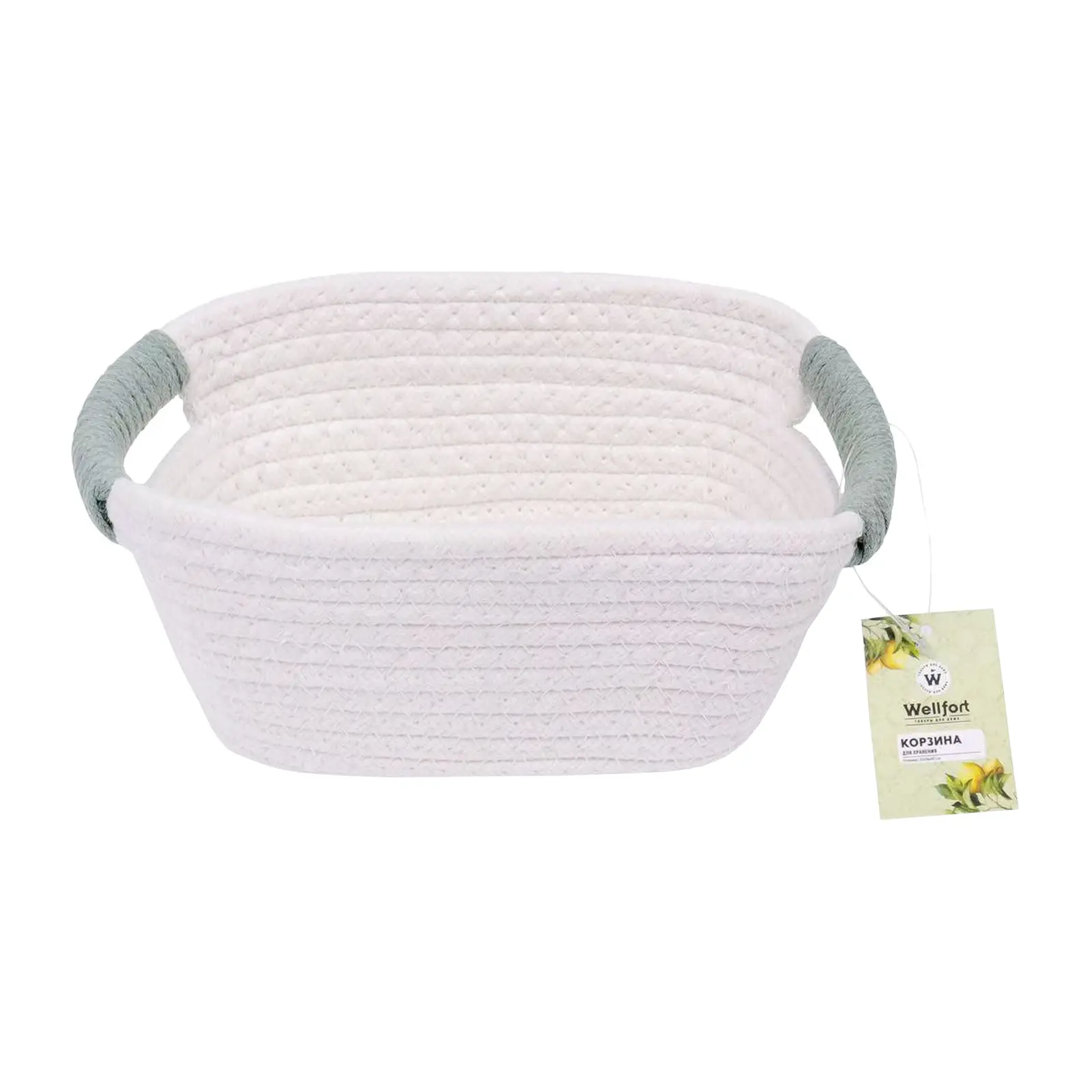 Корзинка для хранения Wellfort хлопок Дача 22*16*10см