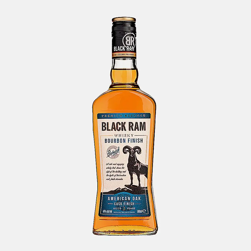 Виски Black Ram Bourbon Finish 3 года купажированный 40% 700мл