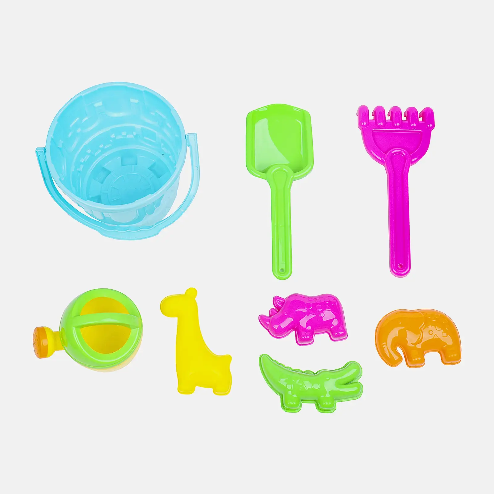 Набор для песка с ведром 8 предметов 40123044JD в ассортименте