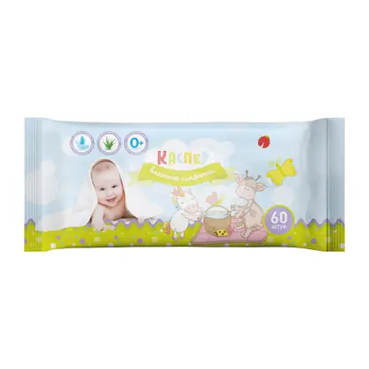 Изображение товара Салфетки влажные Каспер детские 60шт