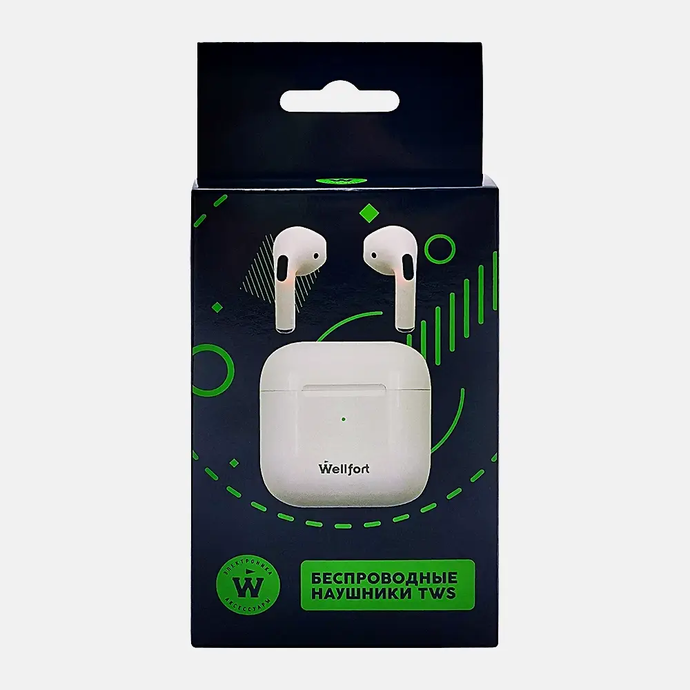 Наушники Wellfort TWS в зарядном кейсе 80000009