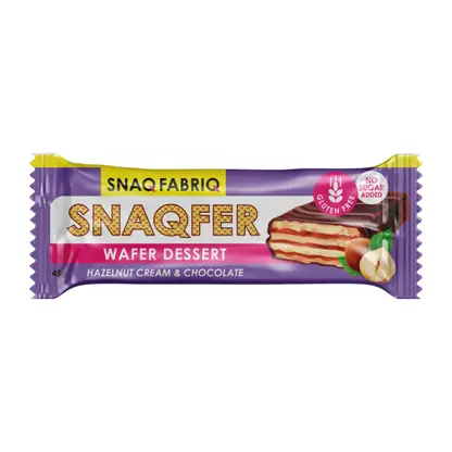 Изображение товара Качественный вафельный глазированный батончик с фундучным кремом и бельгийским шоколадом 45г Изображение товара Качественный вафельный глазированный батончик с фундучным кремом и бельгийским шоколадом 45г