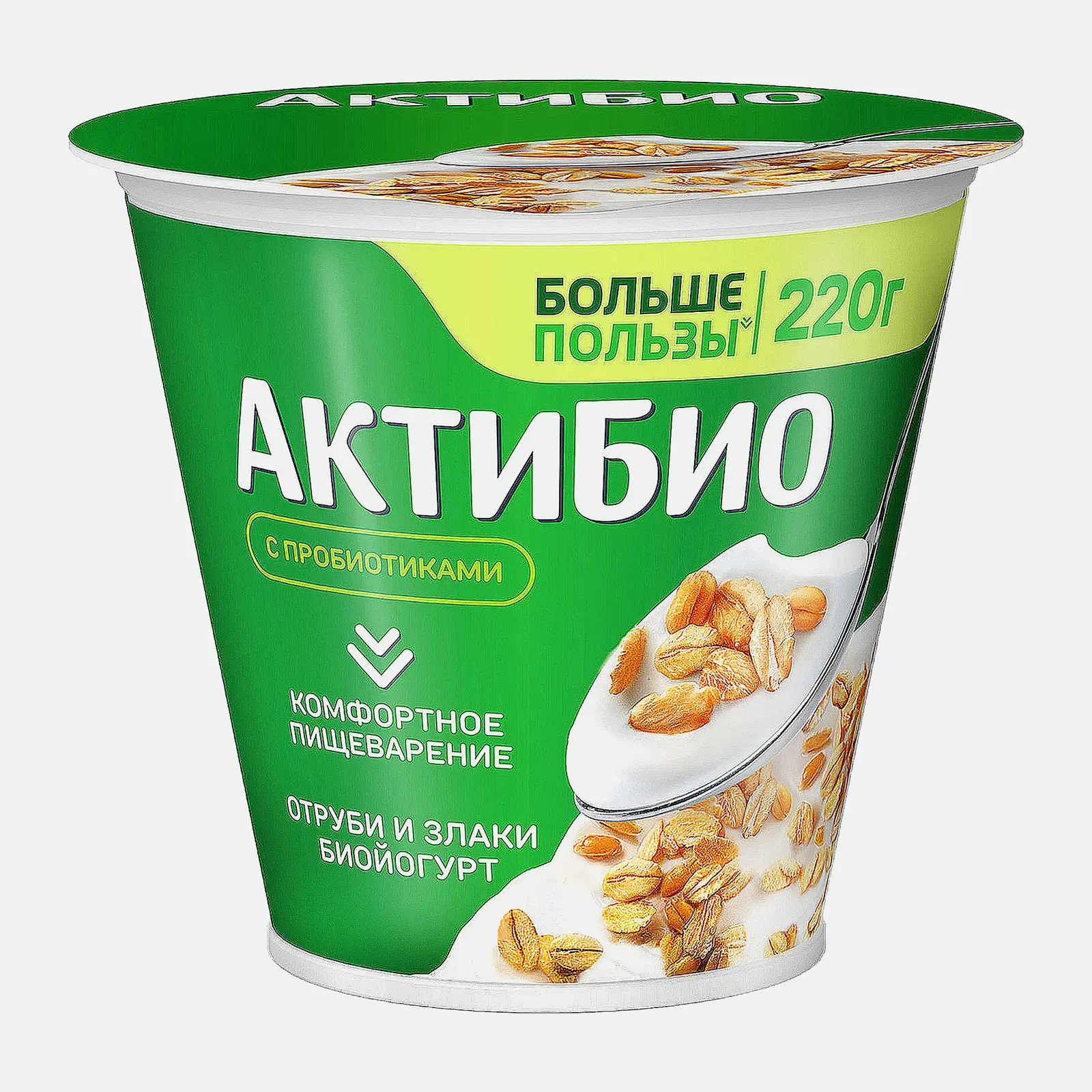 Биойогурт Актибио отруби злаки 2.9% 220г
