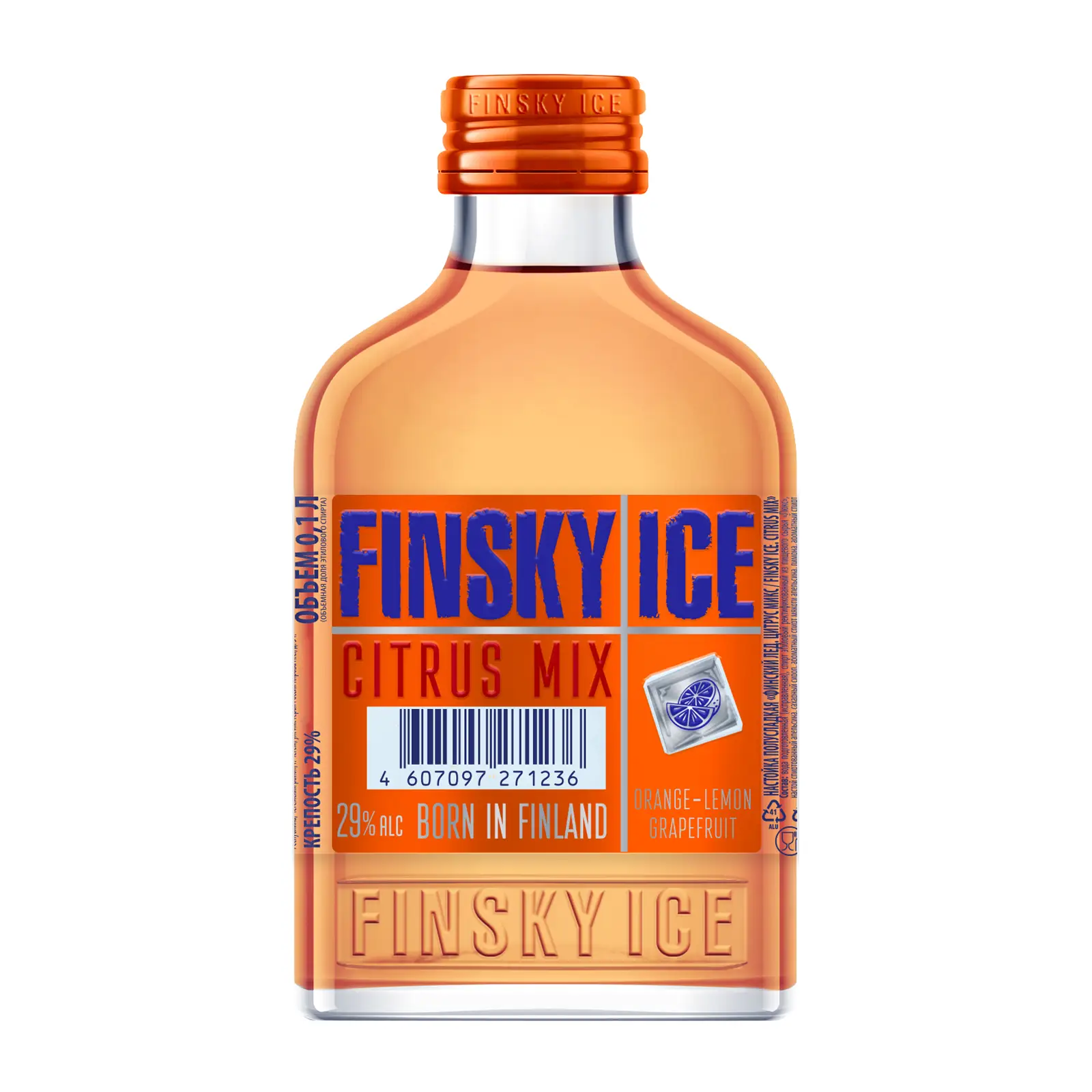 Изображение товара Настойка полусладкая Finsky Ice Citrus Mix 29% 100мл с цитрусовым вкусом