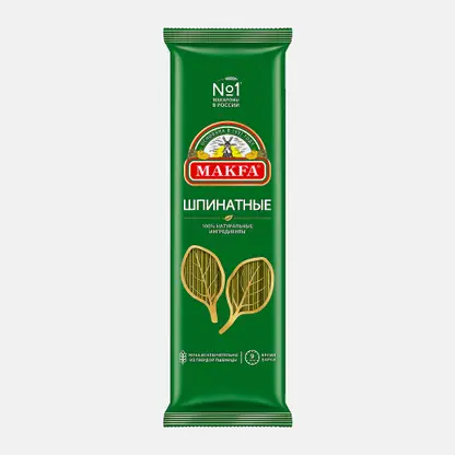 Спагетти Makfa шпинатные 500г