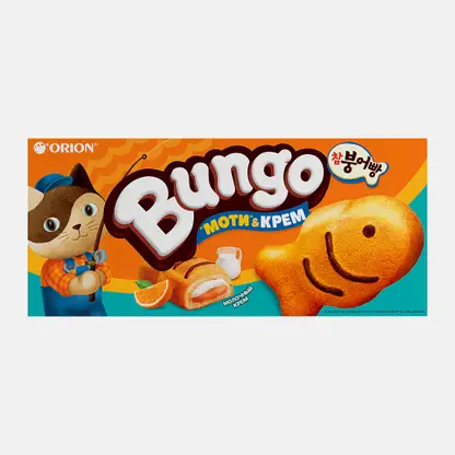 Пирожное с молочно-апельсиновой начинкой Bungo 120г