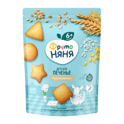 Изображение товара Печенье Мультизлаковое с 6 месяцев Фрутоняня 120г