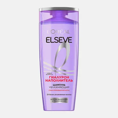 Шампунь для обезвоженных и тонких волос L’Oréal Paris Elseve увлажняющий Гиалурон наполнитель гиалуроновая кислота 250мл