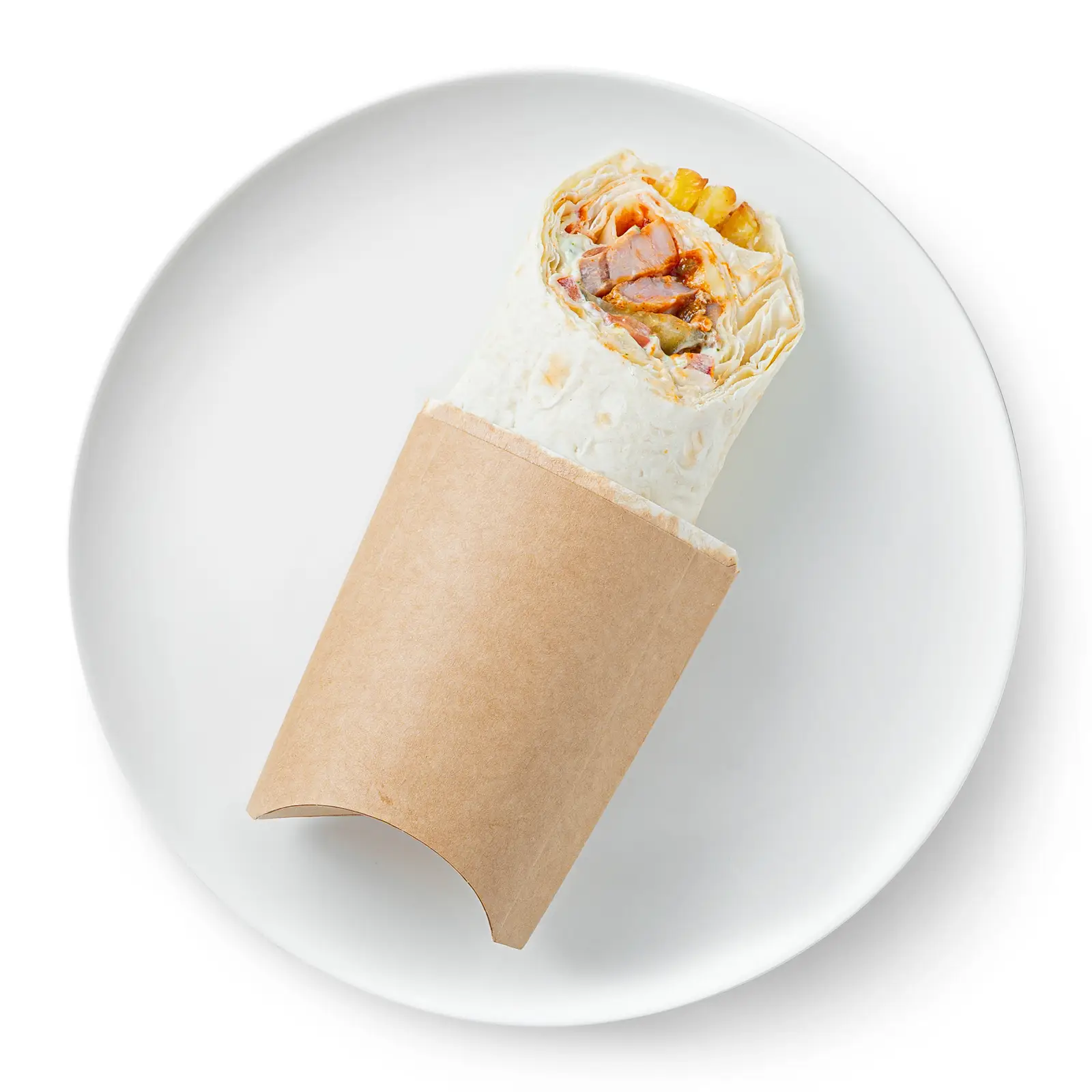 Изображение товара Шаурма с курицей и печёным картофелем 230г