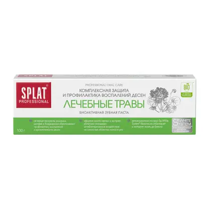Изображение товара Зубная паста Лечебные травы Splat Professional 100г