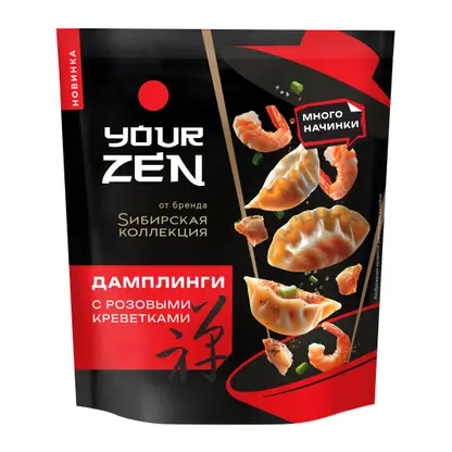 Изображение товара Дамплинги с розовыми креветками Sибирская Коллекция 270г