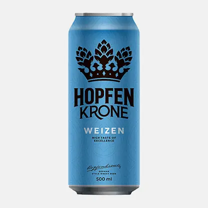 Светлое пиво фильтрованное Hopfenkrone Weizen 5.4% 500мл