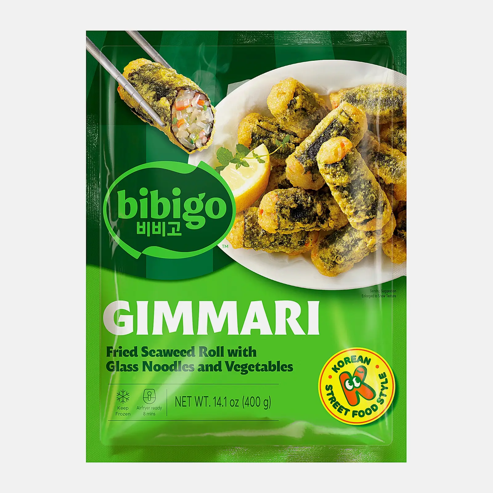 Изображение товара Роллы Бибиго Киммари в темпуре 400г - свежие японские роллы с хрустящей корочкой