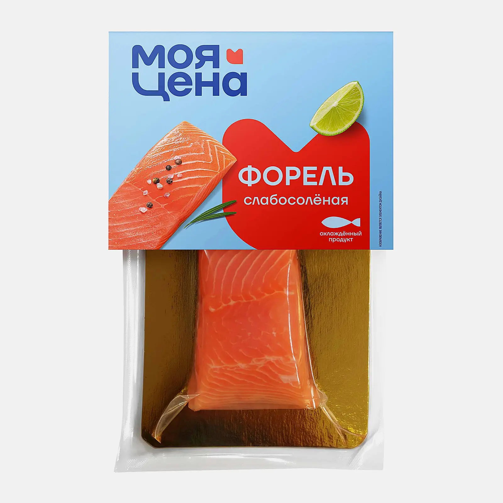 Форель Моя цена филе-кусок слабосоленая 150г