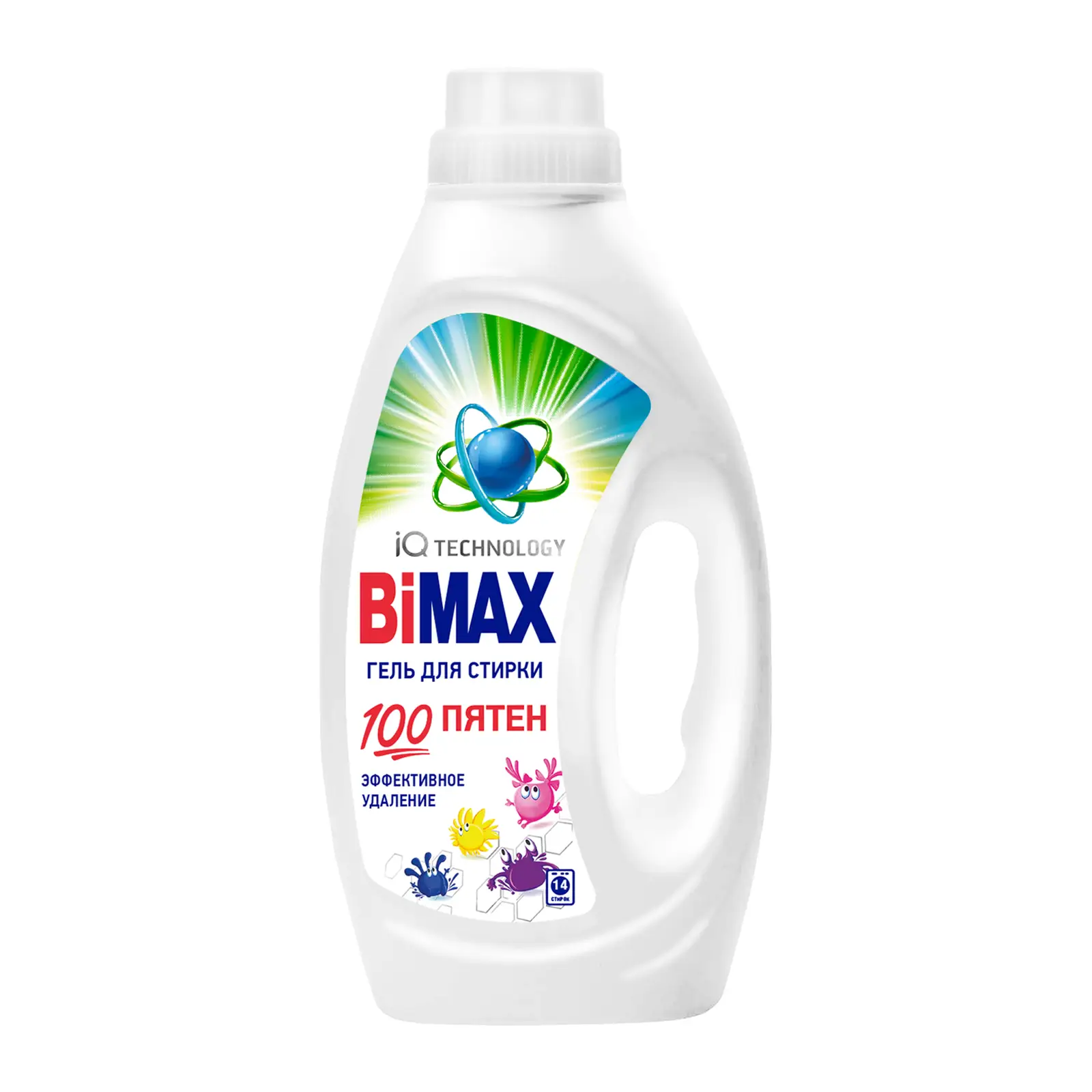 Изображение товара Гель для стирки Bimax 100 пятен 900 г концентрированный универсальный