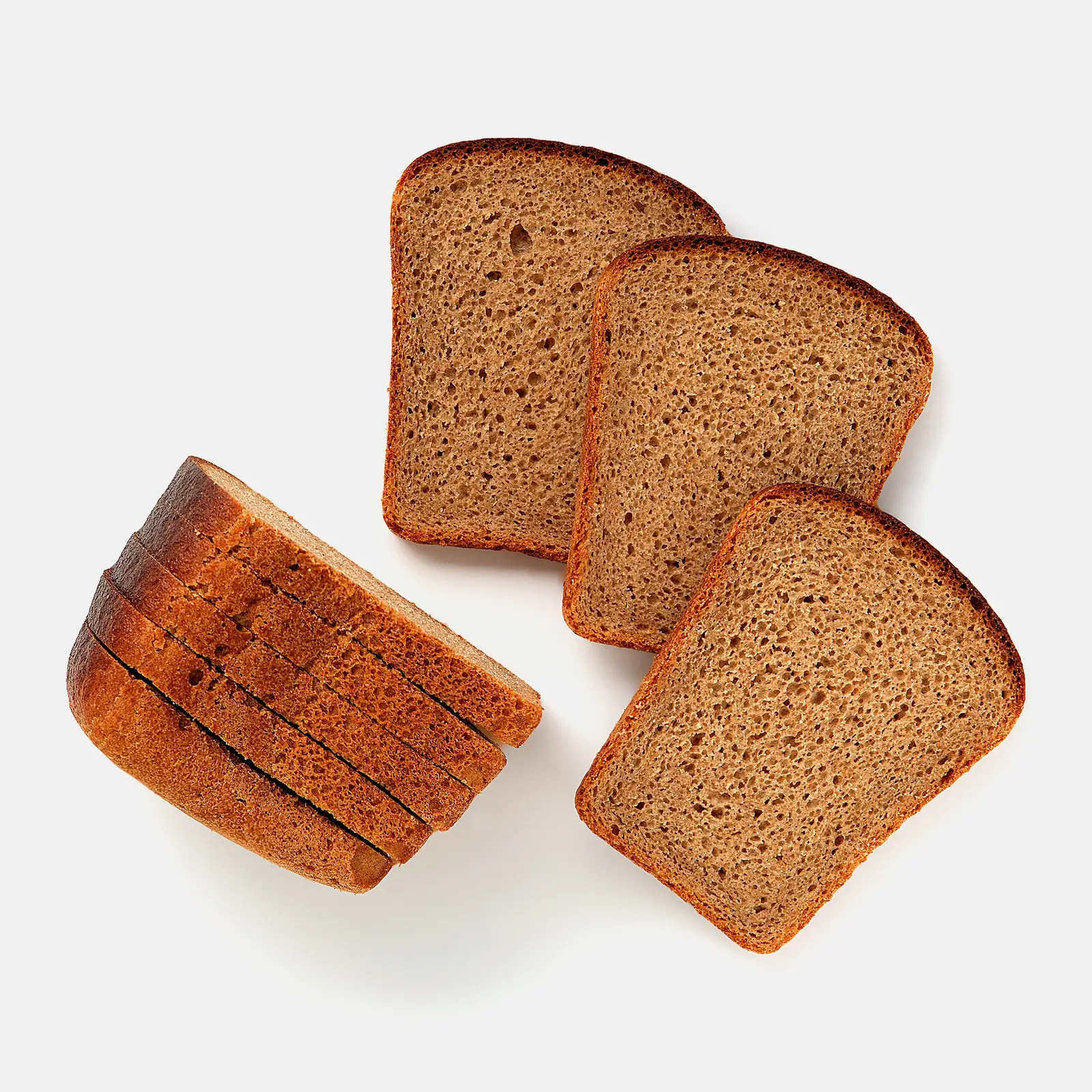 Изображение товара Московский нарезанный хлеб Черемушки 340 г - ржано-пшеничный свежий хлеб