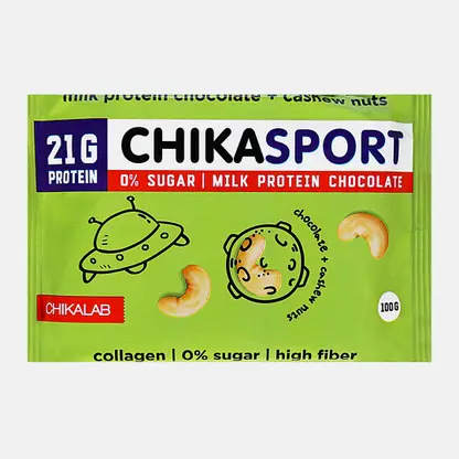 Шоколад молочный c кешью Chikalab 100г