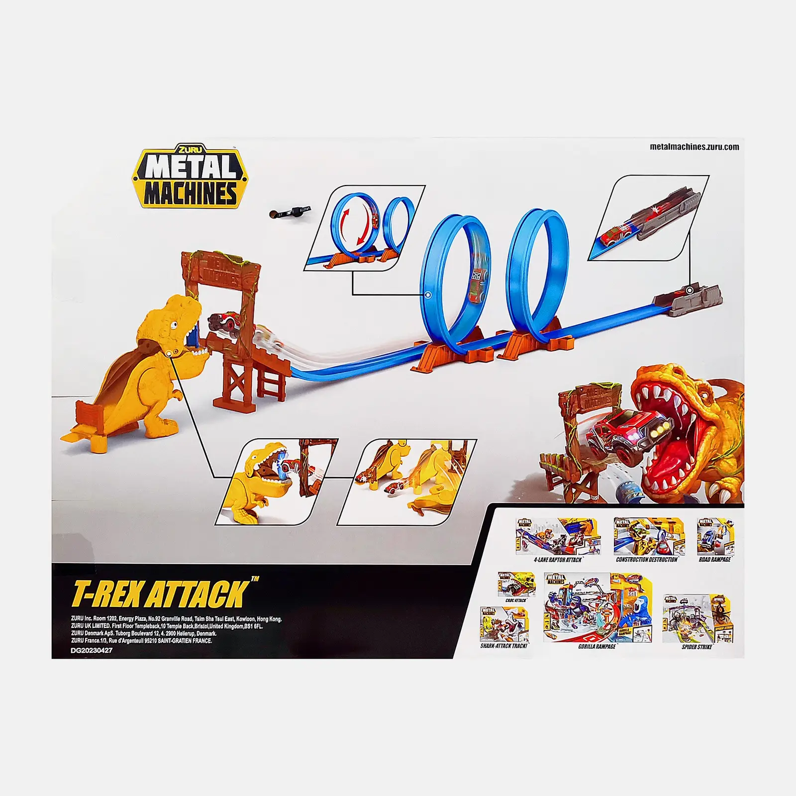 Игрушка Трек Zuru Metal Machines T-Rex 6702 513г 30*8*40см - фото 5