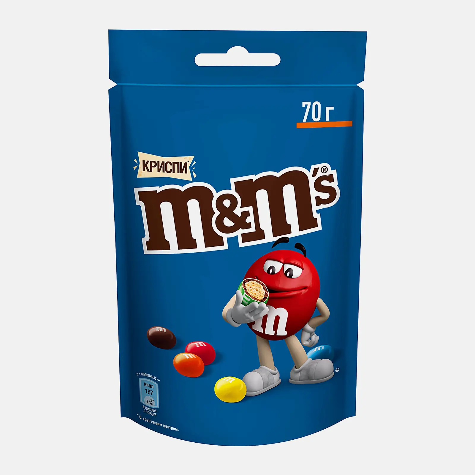 Драже Криспи с хрустящим центром M&M's 70г
