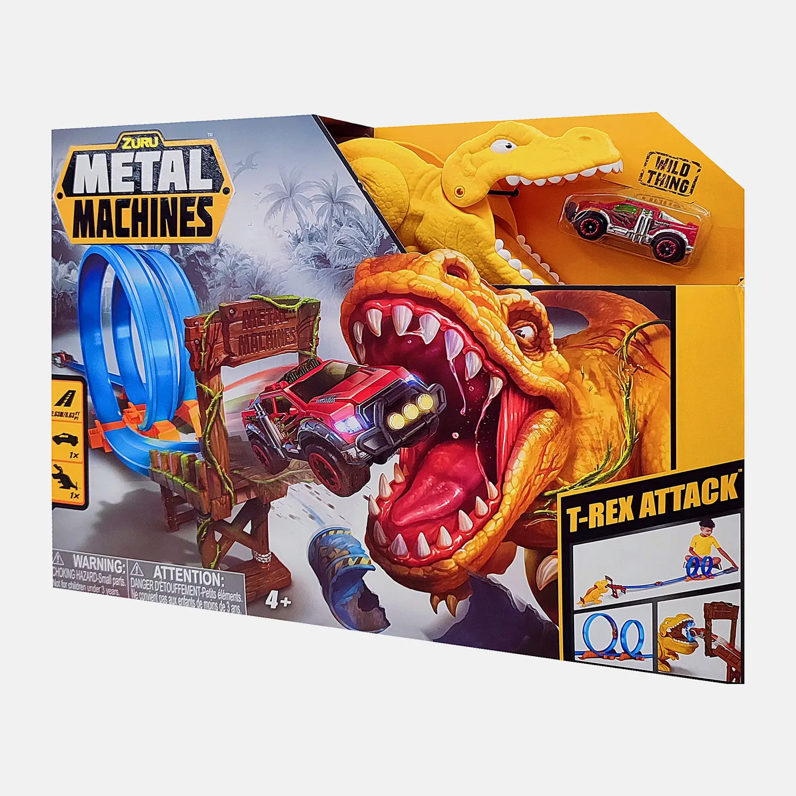 Игрушка Трек Zuru Metal Machines T-Rex 6702 513г 30*8*40см - фото 2