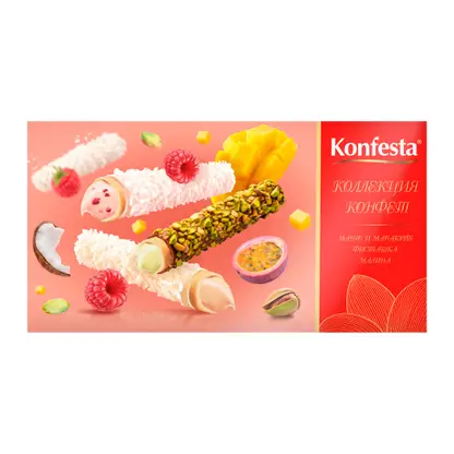 Изображение товара Конфеты глазированные с начинками ассорти Konfesta 150г