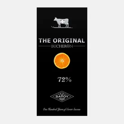 Шоколад горький с апельсином Bucheron Original 72% 90г