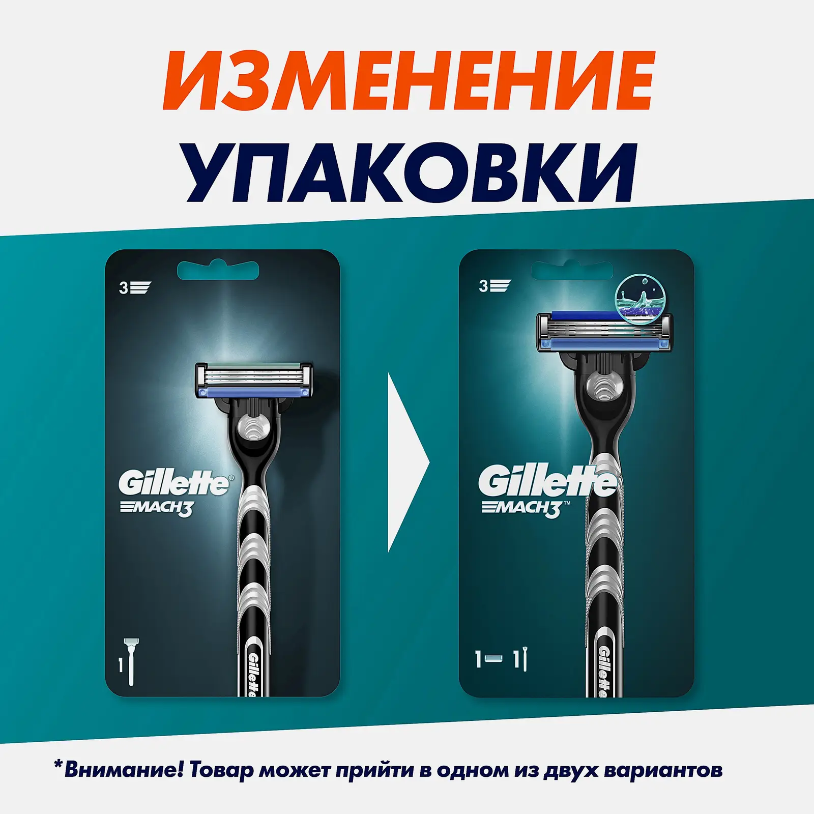 Бритвенный станок Gillette Mach3