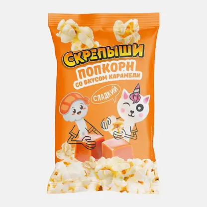 Попкорн Скрепыши карамельный для микроволновой печи 85г