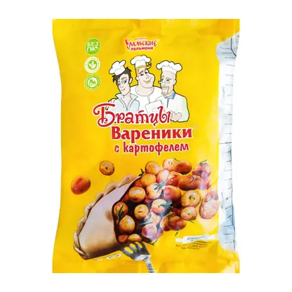 Изображение товара Вареники Братцы с картофелем 700г