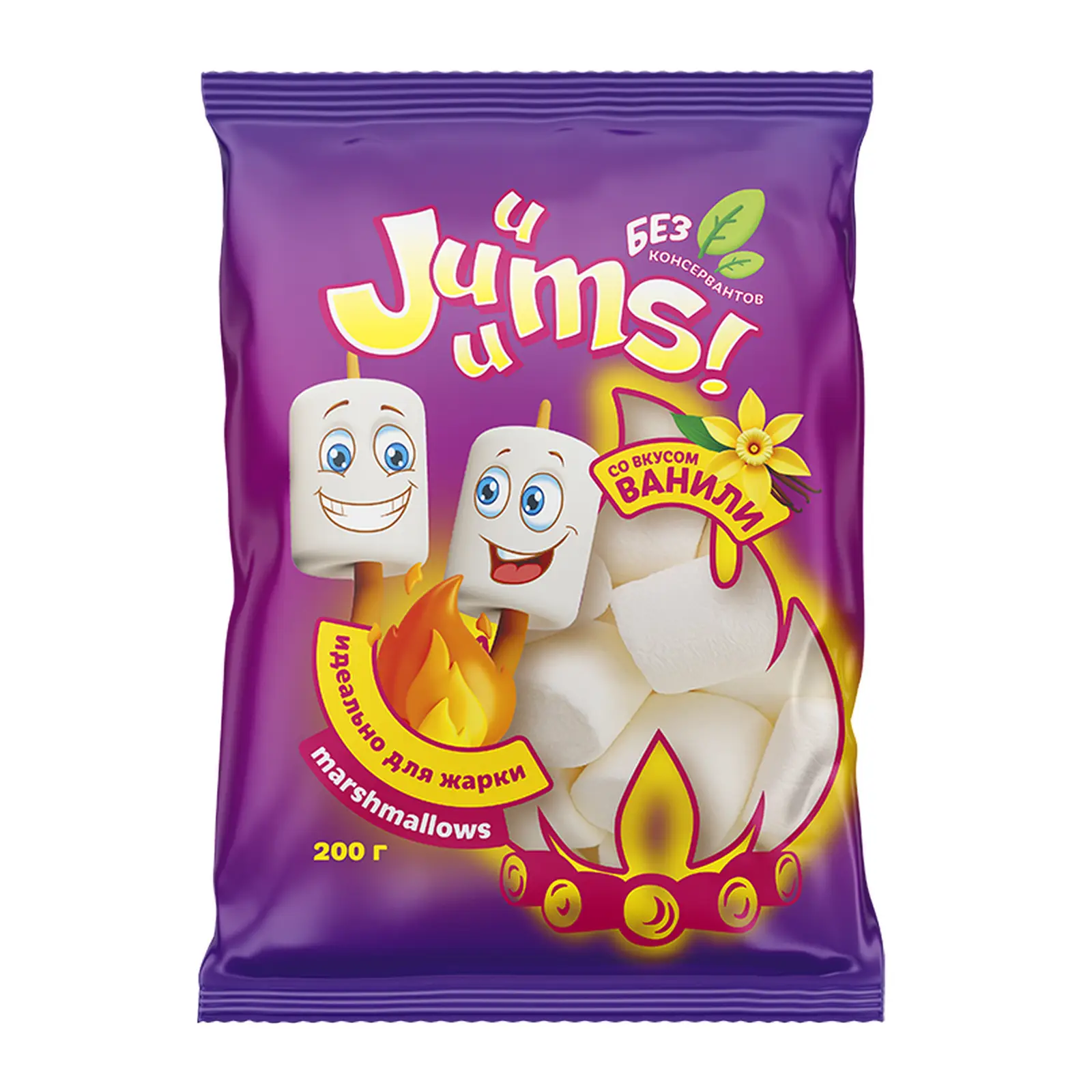 Изображение товара Маршмеллоу Juuums! Биг жевательный зефир со вкусом ванили 200г