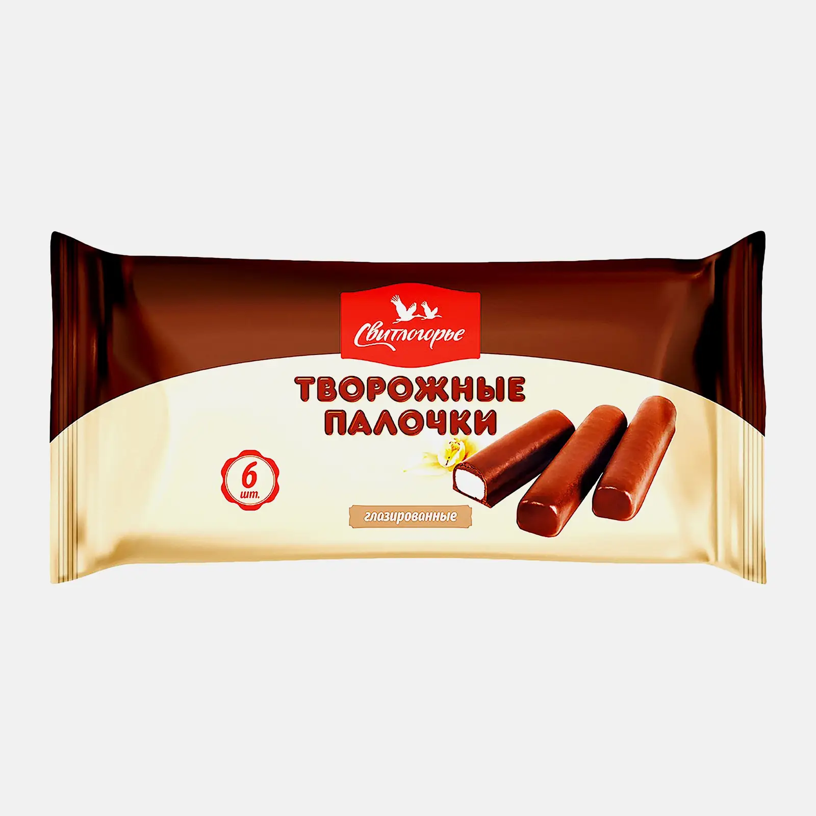 Творожные палочки глазированные с ароматом ванили Свитлогорье 23% 180г