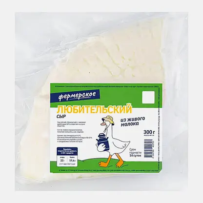 Сыр Фермерский 50% Фермерское 300г