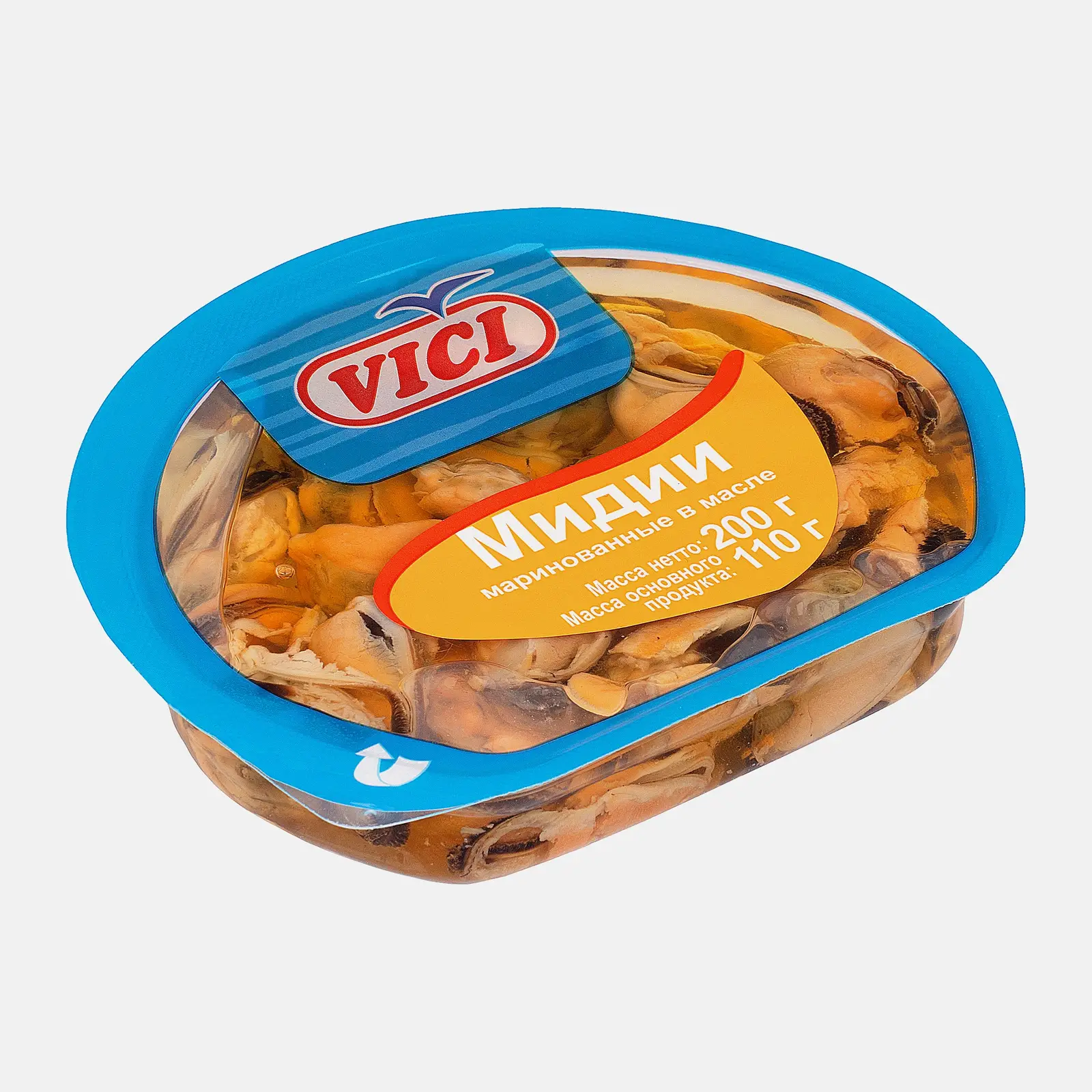 Мидии Vici маринованные в масле 200г