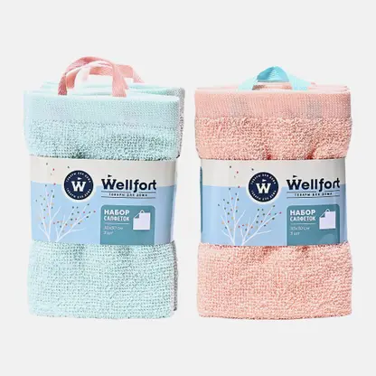 Набор салфеток с петелькой 30*30см Wellfort
