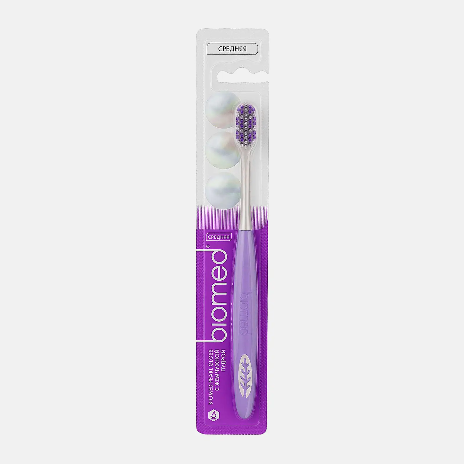 Зубная щетка Biomed Pearl White Комплексная Medium Зубная щетка Biomed Pearl White Комплексная Medium