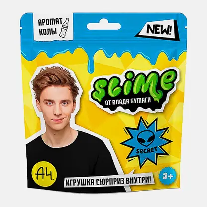 Слайм Slime Влад А4 80г в ассортименте