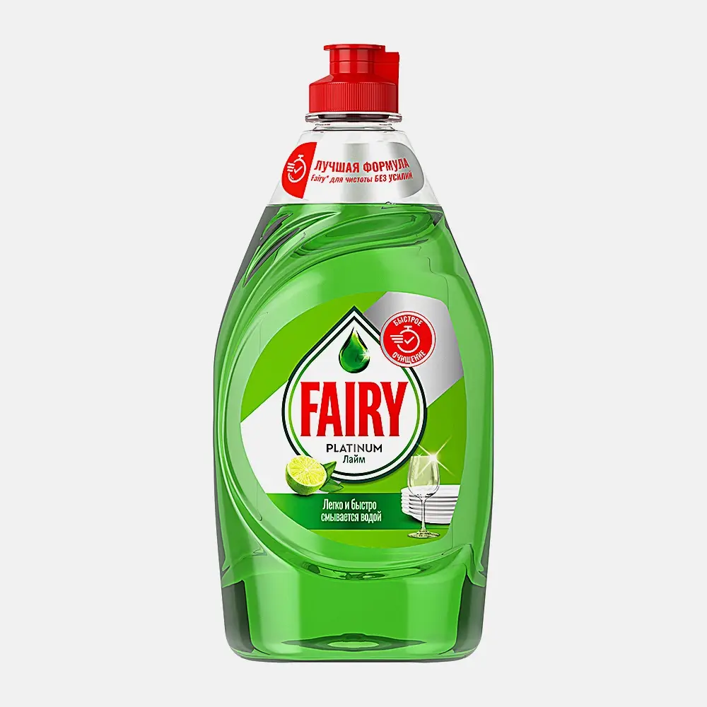 Средство для мытья посуды Fairy Platinum Лайм Арбуз 430мл в ассортименте