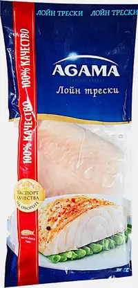 Треска Agama филе лойн свежемороженое 400г